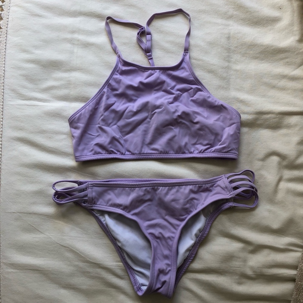 Out from Under Lavender High Neck Bikini